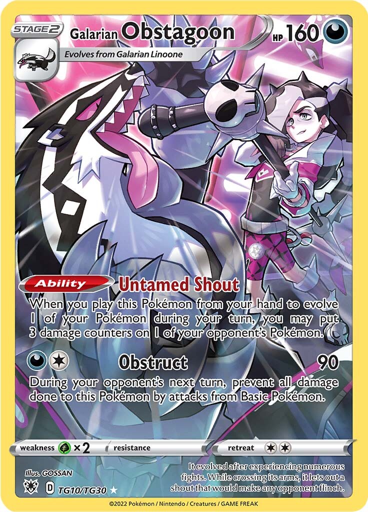 Galarian Obstagoon (TG10/TG30) [Sword & Shield: Astral Radiance] | Mega City Incorporated