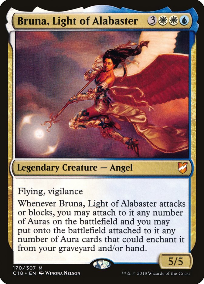 Bruna, Light of Alabaster (Oversized) [Commander 2018 Oversized] | Mega City Incorporated