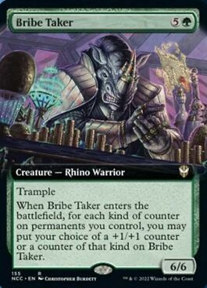 Bribe Taker (Extended Art) [Streets of New Capenna Commander] | Mega City Incorporated