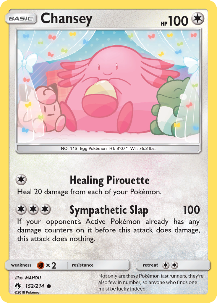 Chansey (152/214) [Sun & Moon: Lost Thunder] | Mega City Incorporated