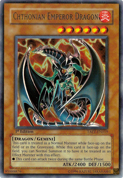 Chthonian Emperor Dragon [TAEV-EN019] Ultra Rare | Mega City Incorporated