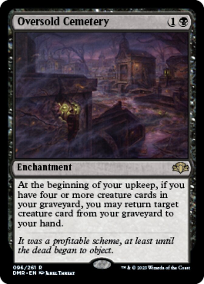 Oversold Cemetery [Dominaria Remastered] | Mega City Incorporated