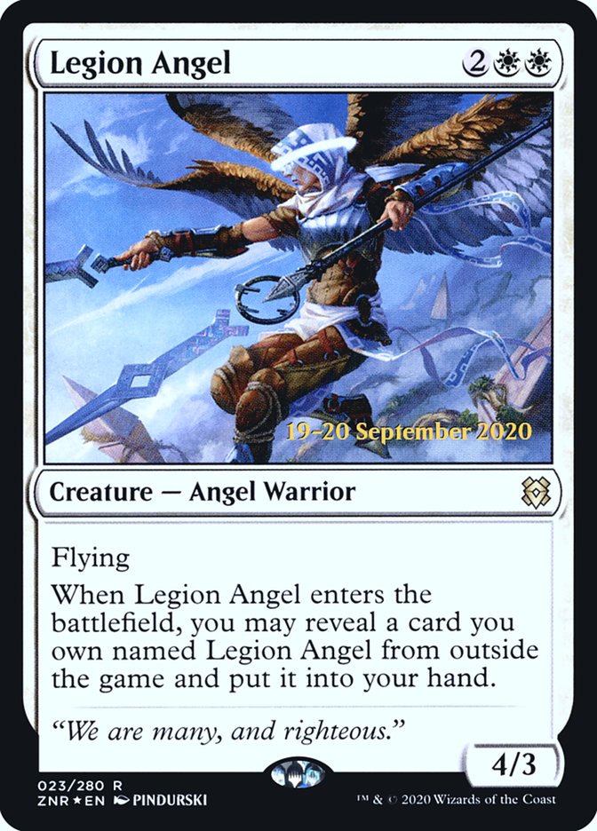 Legion Angel  [Zendikar Rising Prerelease Promos] | Mega City Incorporated