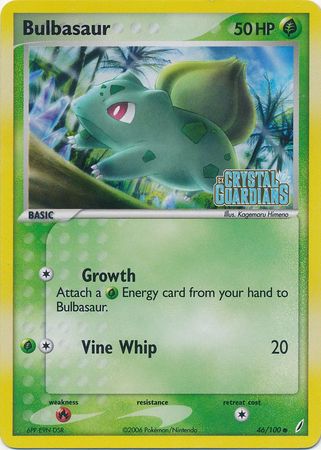 Bulbasaur (46/100) (Stamped) [EX: Crystal Guardians] | Mega City Incorporated