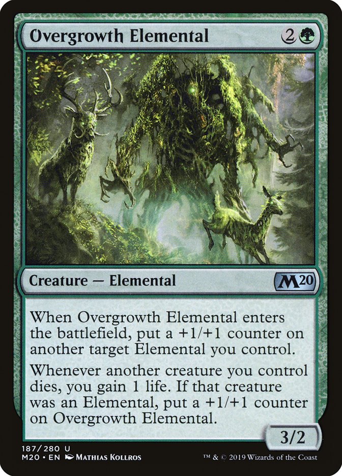 Overgrowth Elemental [Core Set 2020] | Mega City Incorporated