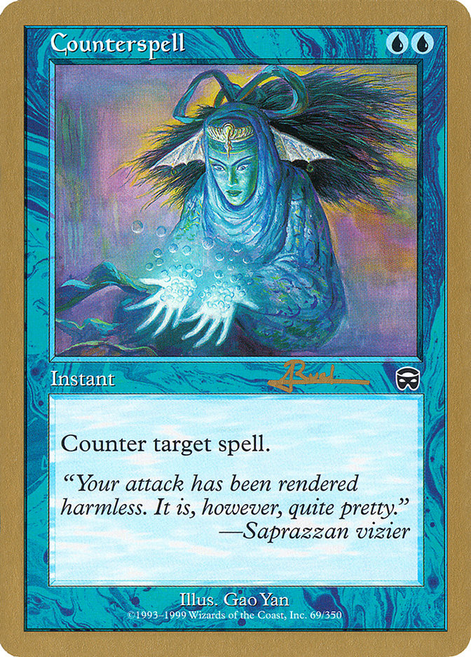 Counterspell (Antoine Ruel) (MMQ) [World Championship Decks 2001] | Mega City Incorporated