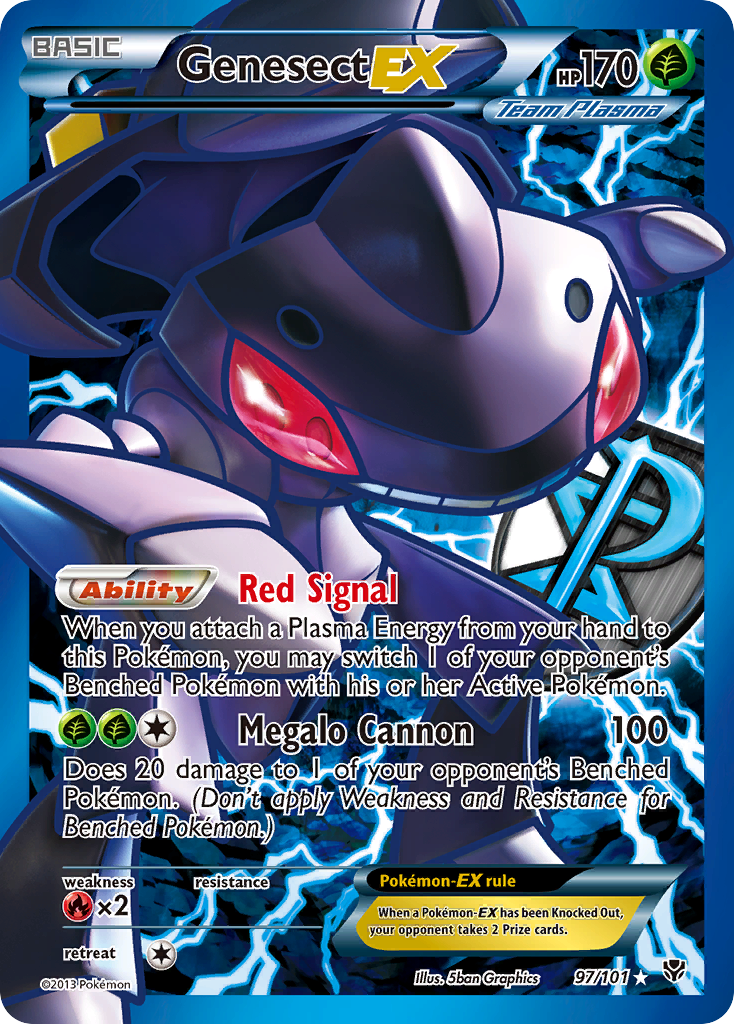 Genesect EX (97/101) [Black & White: Plasma Blast] | Mega City Incorporated