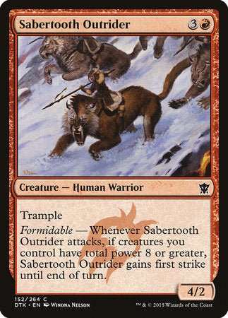 Sabertooth Outrider [Dragons of Tarkir] | Mega City Incorporated