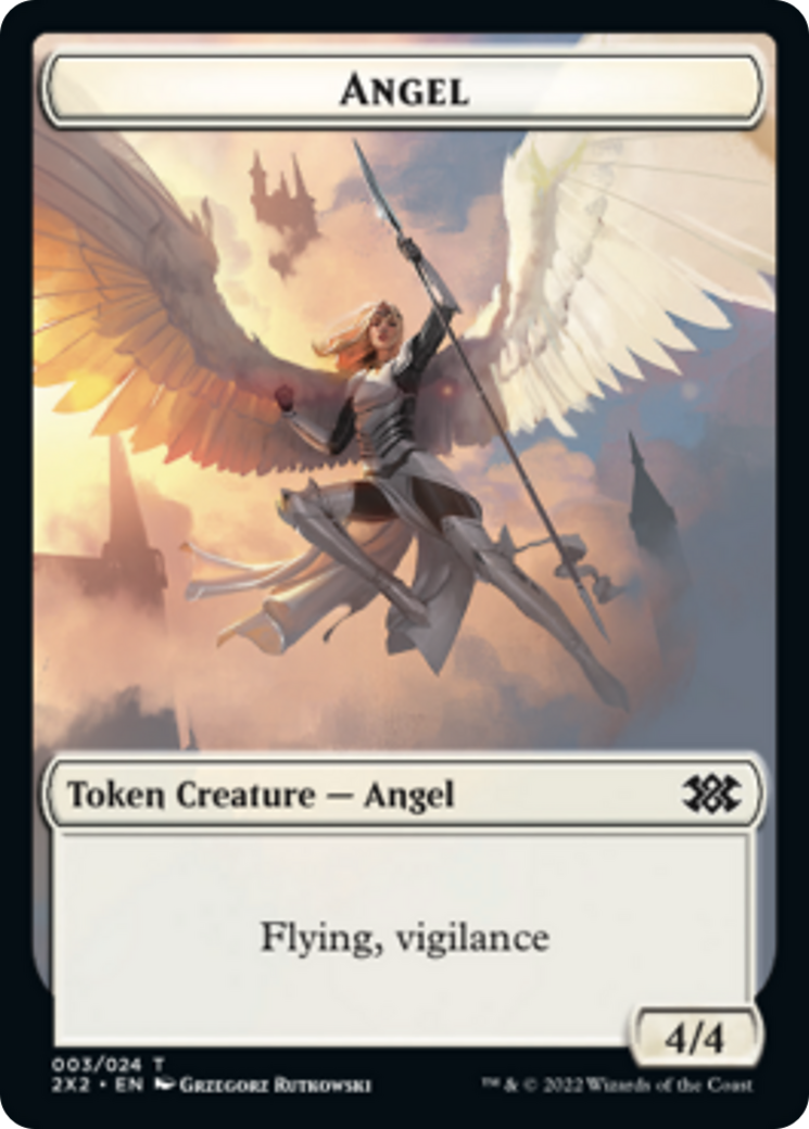 Zombie // Angel Double-sided Token [Double Masters 2022 Tokens] | Mega City Incorporated