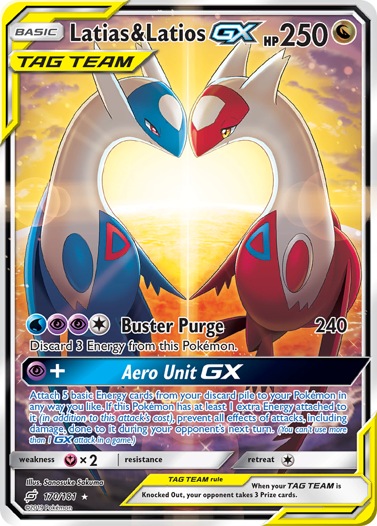 Latias & Latios GX (170/181) [Sun & Moon: Team Up] | Mega City Incorporated