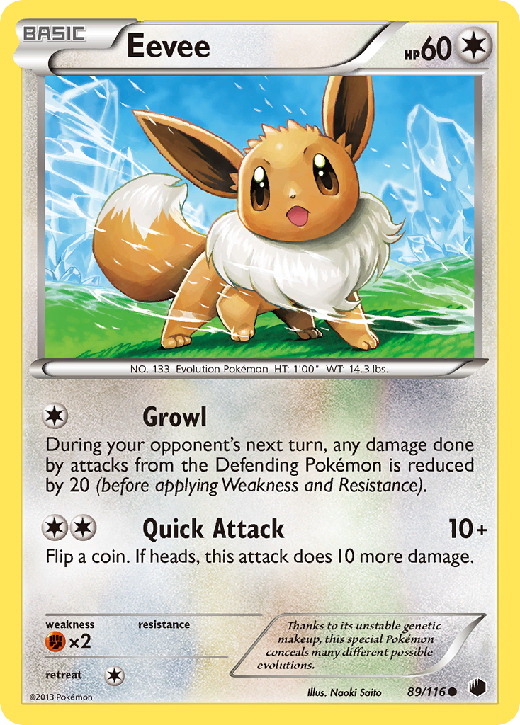 Eevee (89/116) [Black & White: Plasma Freeze] | Mega City Incorporated