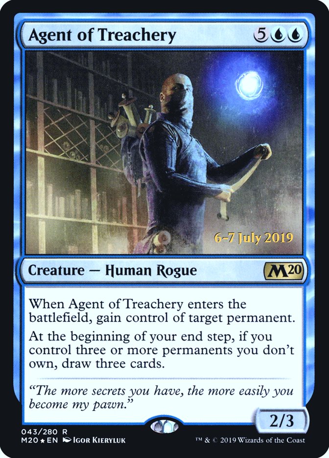 Agent of Treachery  [Core Set 2020 Prerelease Promos] | Mega City Incorporated