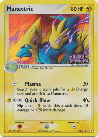 Manectric (46/110) (Stamped) [EX: Holon Phantoms] | Mega City Incorporated