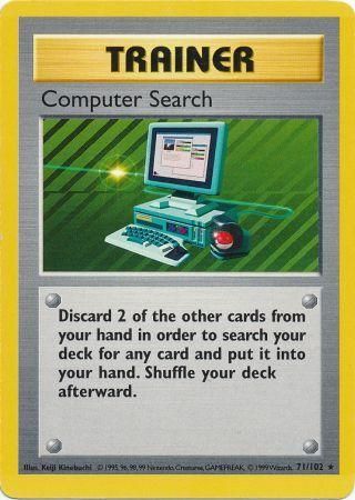 Computer Search (71/102) [Base Set Shadowless Unlimited] | Mega City Incorporated