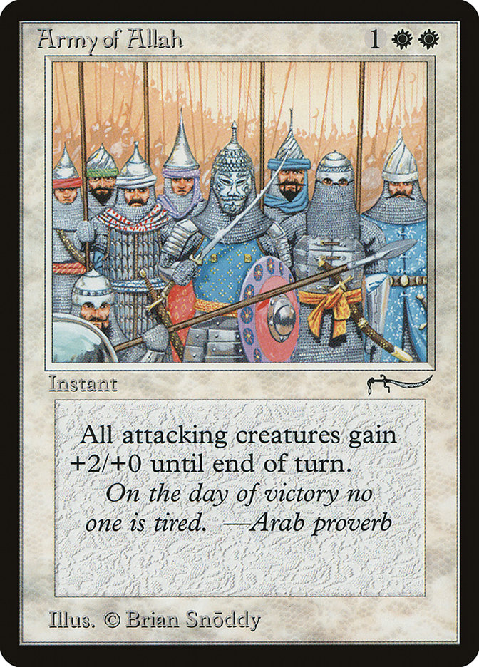 Army of Allah (Light Mana Cost) [Arabian Nights] | Mega City Incorporated