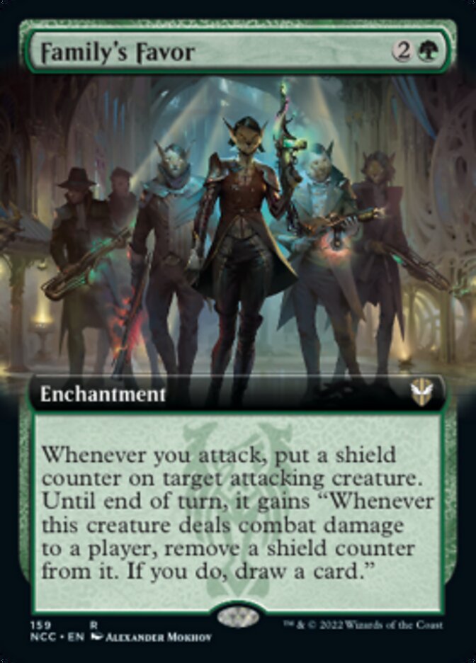 Family's Favor (Extended Art) [Streets of New Capenna Commander] | Mega City Incorporated