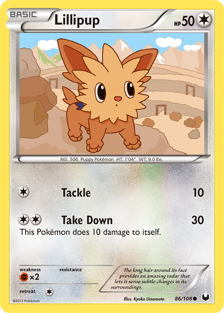 Lillipup (86/108) [Black & White: Dark Explorers] | Mega City Incorporated