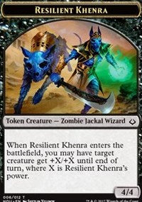 Resilient Khenra // Cat Double-sided Token [Hour of Devastation Tokens] | Mega City Incorporated