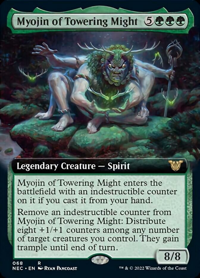 Myojin of Towering Might (Extended) [Kamigawa: Neon Dynasty Commander] | Mega City Incorporated