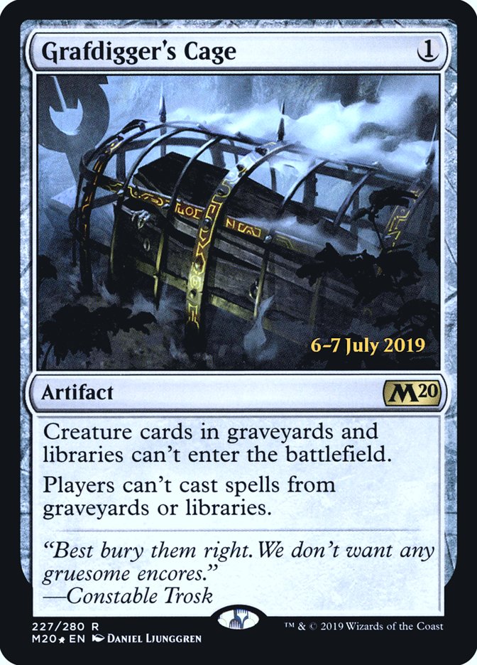 Grafdigger's Cage  [Core Set 2020 Prerelease Promos] | Mega City Incorporated