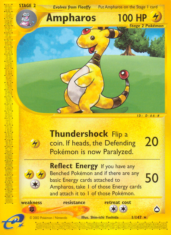 Ampharos (1/147) [Aquapolis] | Mega City Incorporated