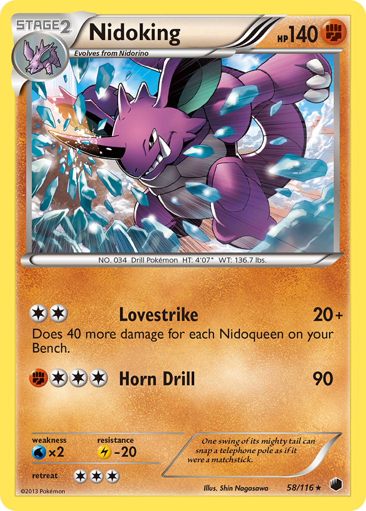 Nidoking (58/116) [Black & White: Plasma Freeze] | Mega City Incorporated