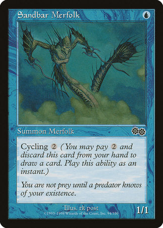 Sandbar Merfolk [Urza's Saga] | Mega City Incorporated