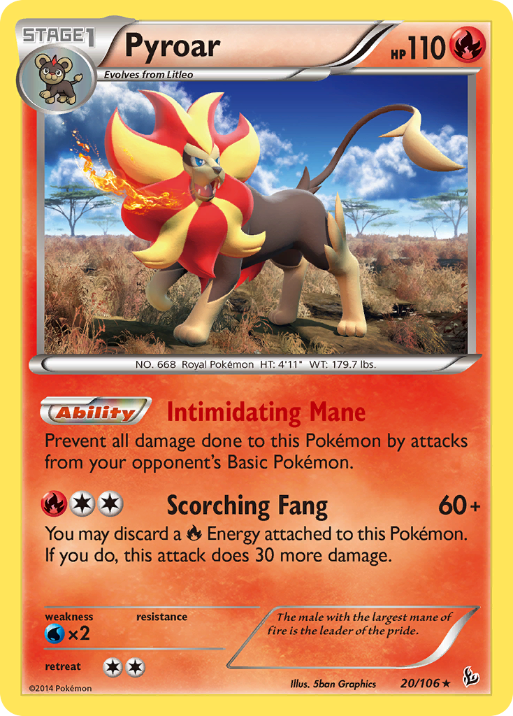 Pyroar (20/106) [XY: Flashfire] | Mega City Incorporated