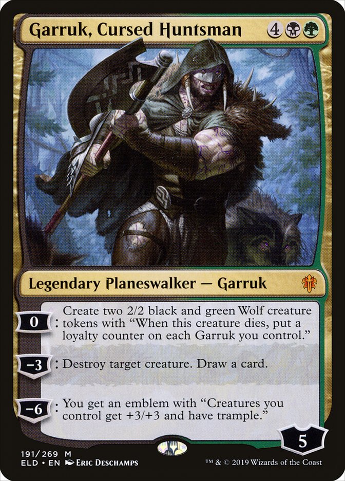 Garruk, Cursed Huntsman [Throne of Eldraine] | Mega City Incorporated