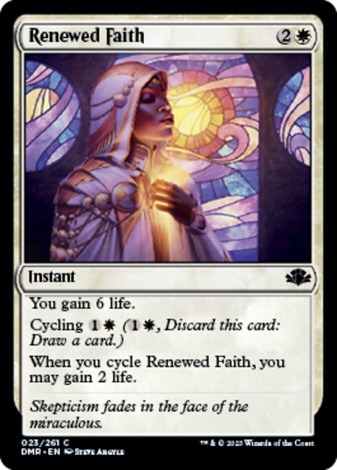 Renewed Faith [Dominaria Remastered] | Mega City Incorporated