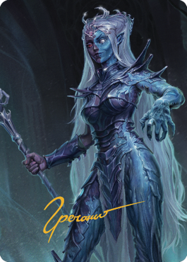 Mocking Doppelganger Art Card (Gold-Stamped Signature) [Commander Legends: Battle for Baldur's Gate Art Series] | Mega City Incorporated