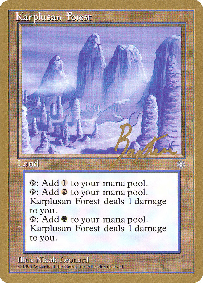 Karplusan Forest (George Baxter) [Pro Tour Collector Set] | Mega City Incorporated