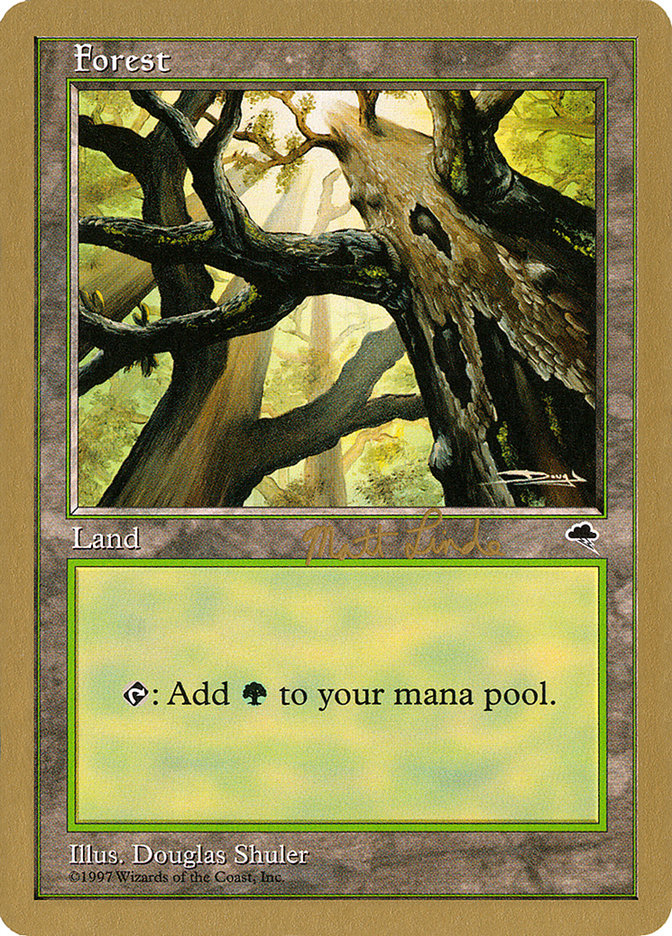 Forest (ml347a) (Matt Linde) [World Championship Decks 1999] | Mega City Incorporated