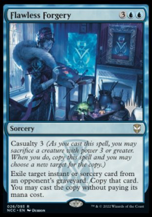 Flawless Forgery (Promo Pack) [Streets of New Capenna Commander Promos] | Mega City Incorporated