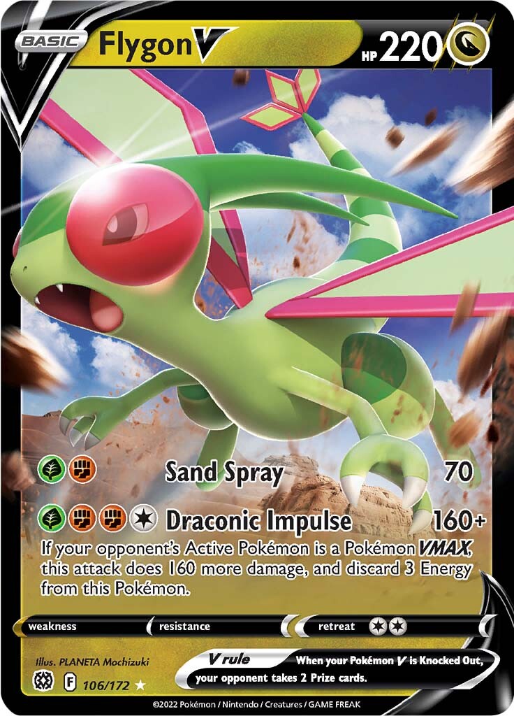 Flygon V (106/172) [Sword & Shield: Brilliant Stars] | Mega City Incorporated