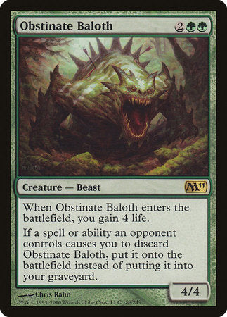 Obstinate Baloth [Magic 2011] | Mega City Incorporated