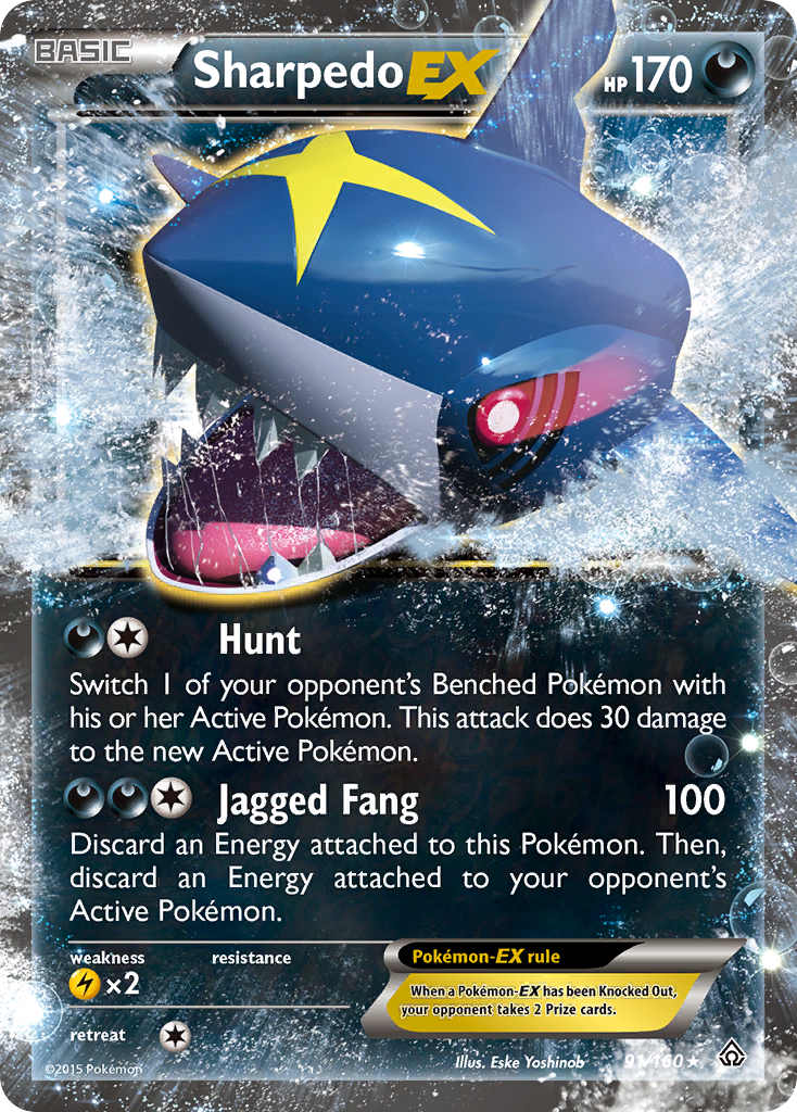 Sharpedo EX (91/160) [XY: Primal Clash] | Mega City Incorporated