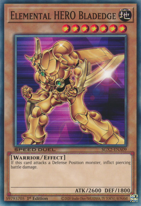 Elemental HERO Bladedge [SGX2-ENA09] Common | Mega City Incorporated