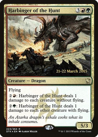 Harbinger of the Hunt [Dragons of Tarkir Promos] | Mega City Incorporated