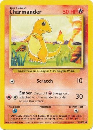 Charmander (46/102) [Base Set Unlimited] | Mega City Incorporated