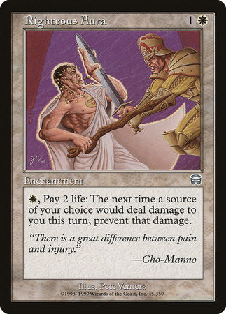 Righteous Aura [Mercadian Masques] | Mega City Incorporated