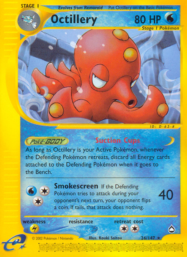 Octillery (26/147) [Aquapolis] | Mega City Incorporated