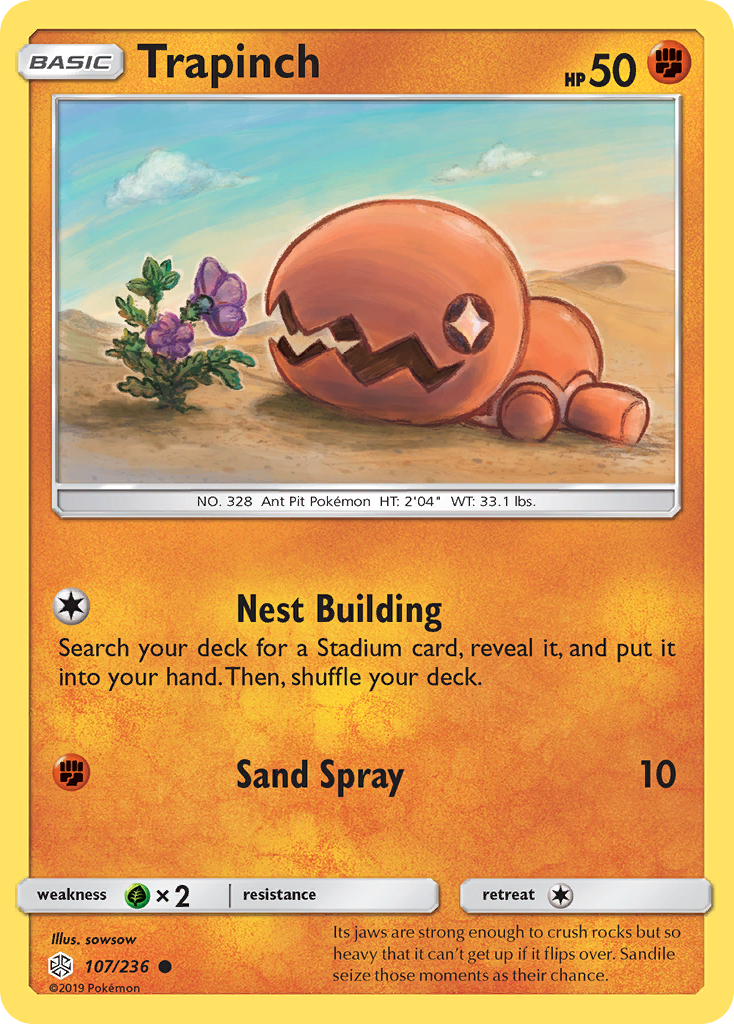 Trapinch (107/236) [Sun & Moon: Cosmic Eclipse] | Mega City Incorporated