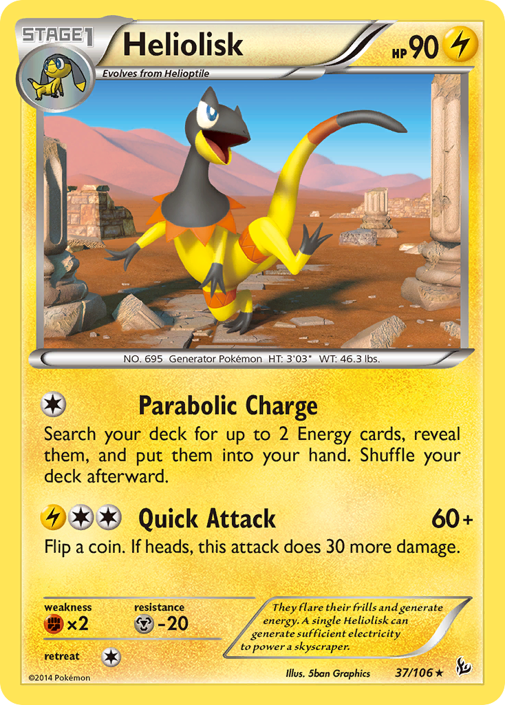 Heliolisk (37/106) [XY: Flashfire] | Mega City Incorporated