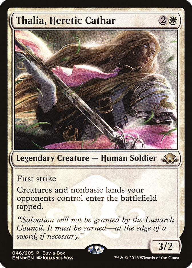 Thalia, Heretic Cathar (Buy-A-Box) [Eldritch Moon Promos] | Mega City Incorporated