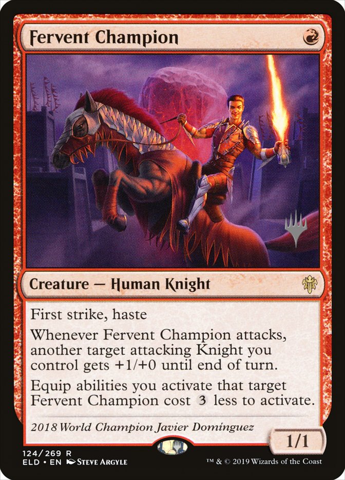 Fervent Champion (Promo Pack) [Throne of Eldraine Promos] | Mega City Incorporated