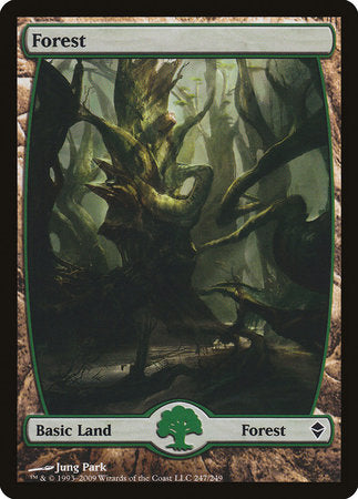 Forest (247) - Full Art [Zendikar] | Mega City Incorporated