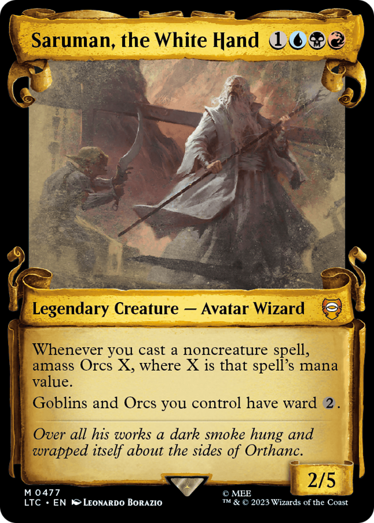 Saruman, the White Hand [The Lord of the Rings: Tales of Middle-Earth Commander Showcase Scrolls] | Mega City Incorporated