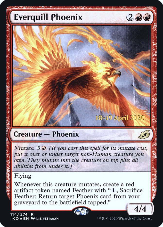 Everquill Phoenix  [Ikoria: Lair of Behemoths Prerelease Promos] | Mega City Incorporated