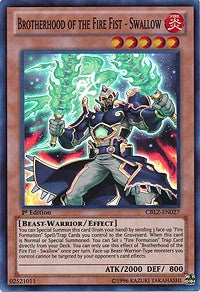 Brotherhood of the Fire Fist - Swallow [CBLZ-EN027] Super Rare | Mega City Incorporated